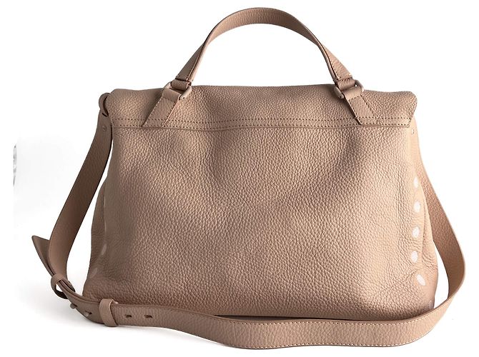 Zanellato Bolso mensajero Postina Medium de cuero, 2 formas, rosa - vista 5
