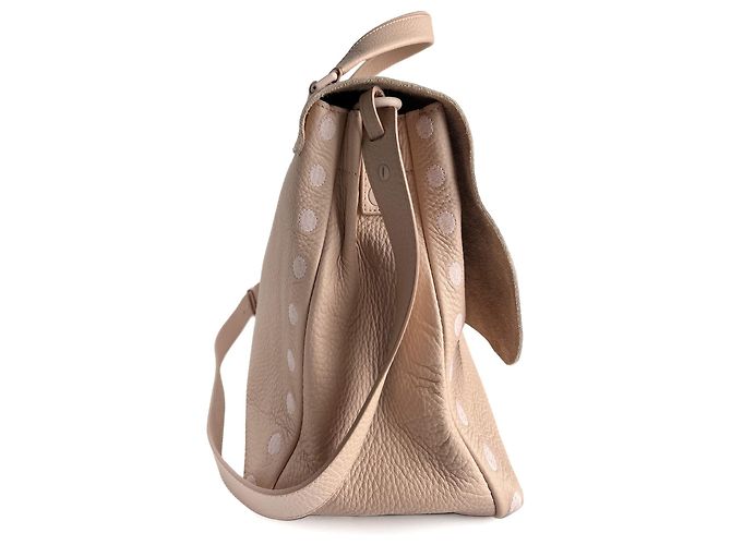 Zanellato Bolso mensajero Postina Medium de cuero, 2 formas, rosa - vista 7