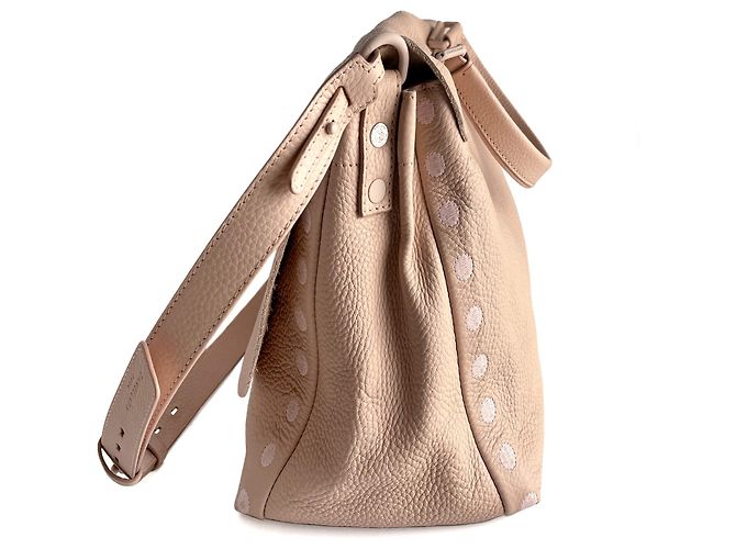 Zanellato Bolso mensajero Postina Medium de cuero, 2 formas, rosa - vista 8