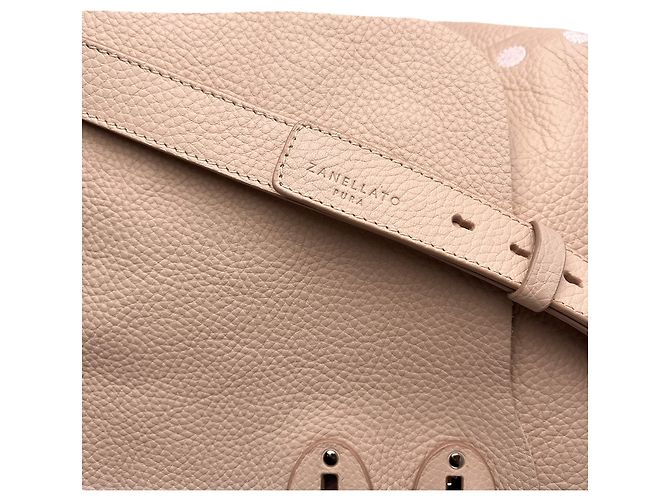 Zanellato Bolso mensajero Postina Medium de cuero, 2 formas, rosa - vista 9