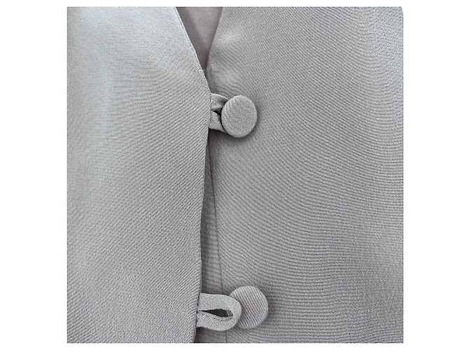Fendi Camicia a maniche lunghe in seta 40 beige - vista 7
