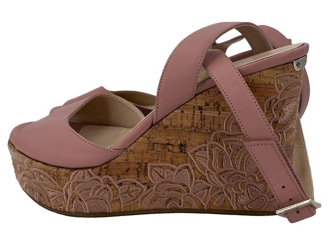 Jimmy Choo Sandali in pelle 38 Rosa ballet - vista 2