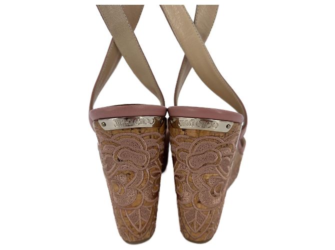 Jimmy Choo Sandali in pelle 38 Rosa ballet - vista 3