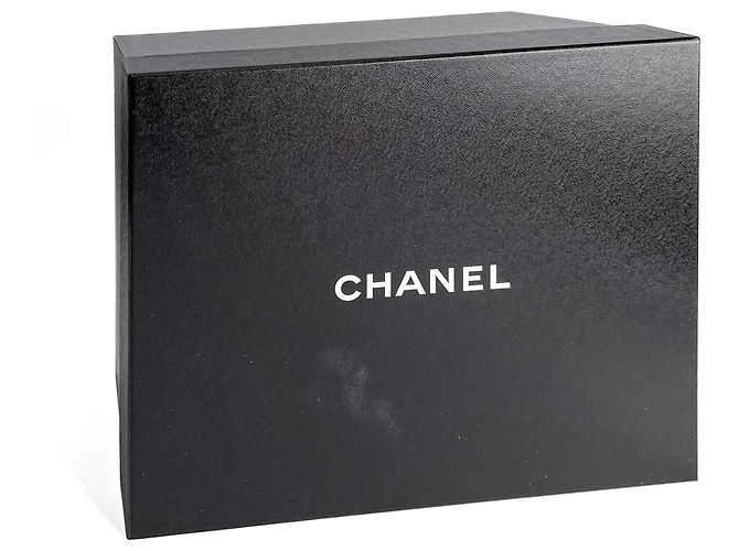 Timeless Chanel Botas de tornozelo plataforma em pele de cabra e vitela, tamanho 39, preto e branco - vista 10