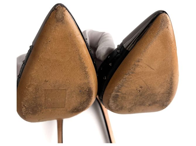Valentino Garavani Pumps in pelle Rockstud Spike 39 1/2 Neri Nero - vista 8
