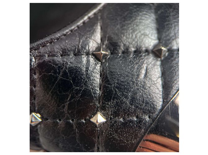 Valentino Garavani Pumps in pelle Rockstud Spike 39 1/2 Neri Nero - vista 9