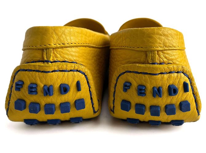 Fendi Mocassino in pelle Baguette 38 1/2 Giallo - vista 5