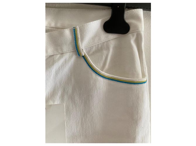 Pantalones Missoni 622 DC45 Blancos Algodón - vista 3