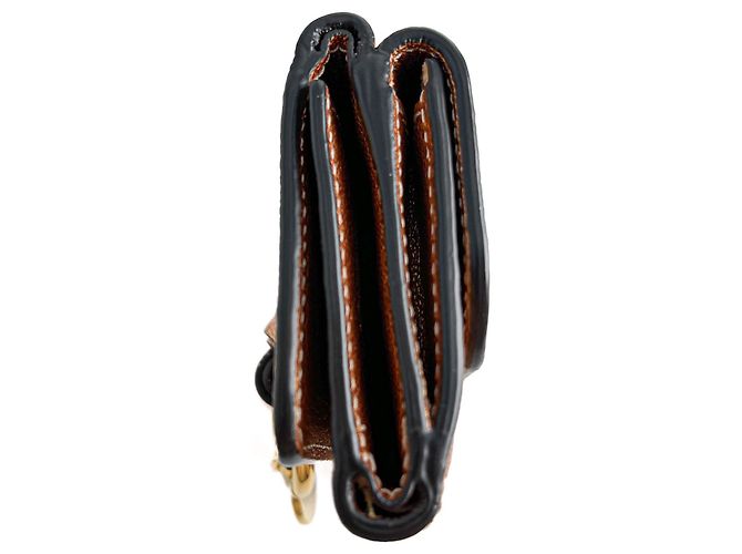 Chloé Alphabet Mini Leather Folding Wallet Metallic Rose - view 6
