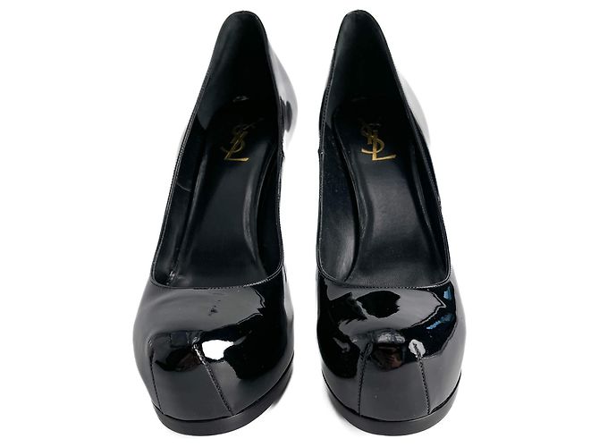 Saint Laurent Tribute Lackleder-Pumps 40 Schwarz - Ansicht 3
