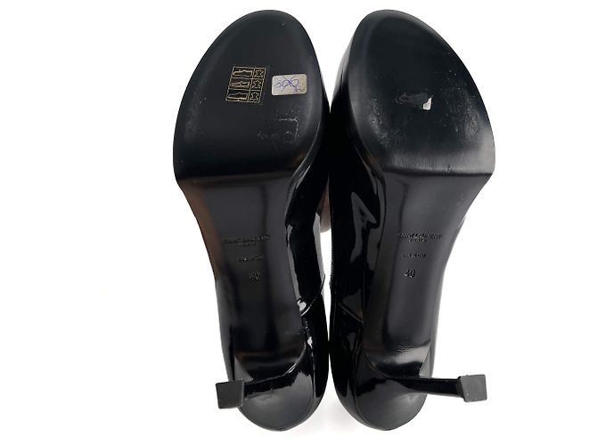 Saint Laurent Tribute Lackleder-Pumps 40 Schwarz - Ansicht 7