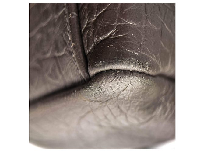 Saint Laurent Bolsa de ombro com aba 2 vias em couro de bezerro grained croco médio Niki cinza - vista 15