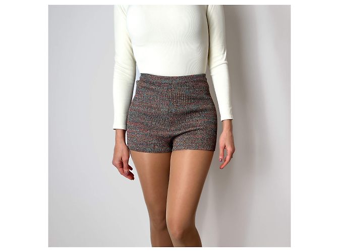 Valentino Garavani Shorts metallici in viscosa S - vista 2