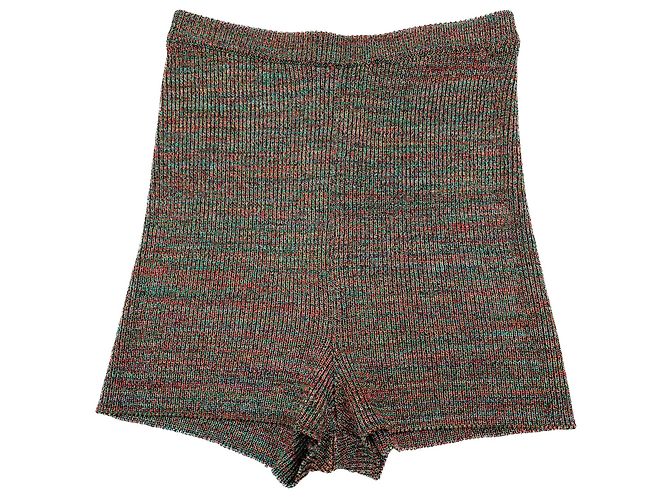 Valentino Garavani Shorts metallici in viscosa S - vista 4