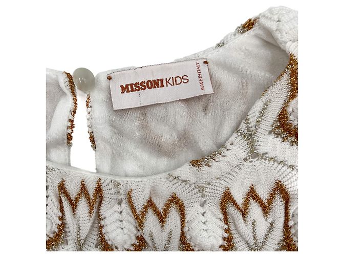 Missoni Bicolor Lurex Kleid für Kinder Mehrfarben - Ansicht 4