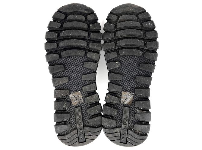 Prada Sock-Style Stoff Plattformstiefel 38 schwarz - Ansicht 8