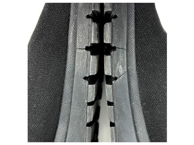 Prada Sock-Style Stoff Plattformstiefel 38 schwarz - Ansicht 9