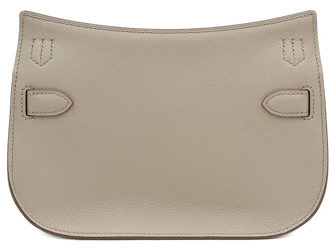 Hermès Mini Jypsiere in pelle Clemence bianco - vista 5