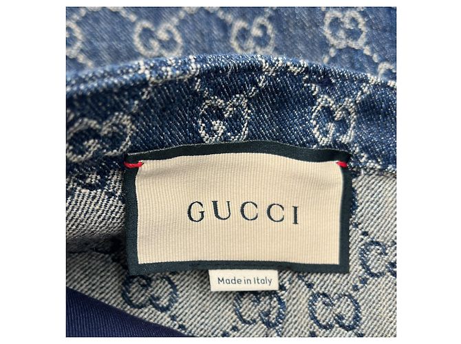 Gucci Falda Midi GG de denim jacquard 40 azul - vista 12