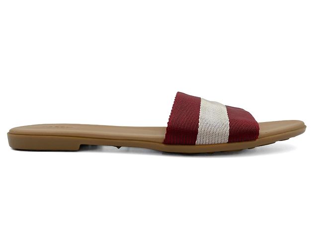 Bally Fibre tessili a righe e sandali in pelle 40 bicolore Multicolore - vista 3