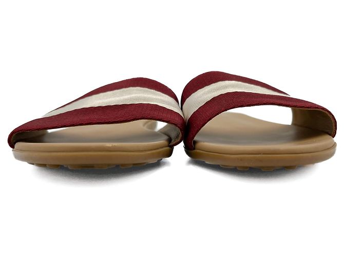 Bally Fibre tessili a righe e sandali in pelle 40 bicolore Multicolore - vista 4