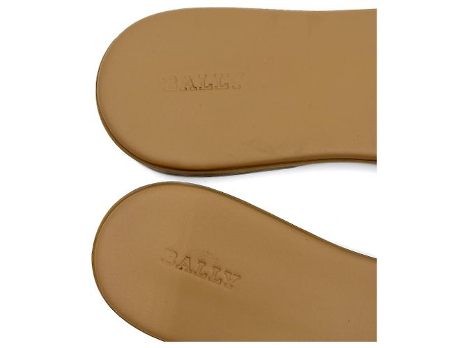 Bally Fibre tessili a righe e sandali in pelle 40 bicolore Multicolore - vista 8