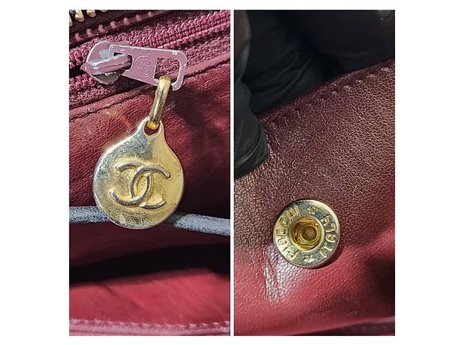 Prada CHANEL Vintage Lammnappa gesteppte Einkaufstasche Schwarz - Ansicht 10