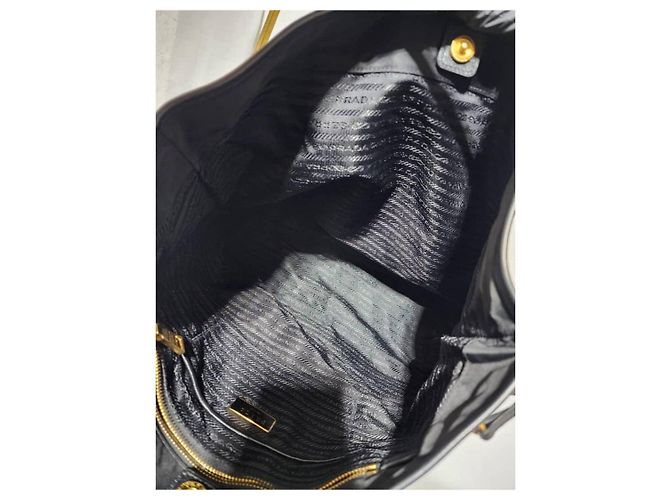 PRADA Tote in Nylon Saffiano Nero - vista 13