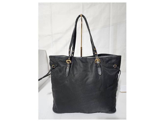PRADA Tote in Nylon Saffiano Nero - vista 4