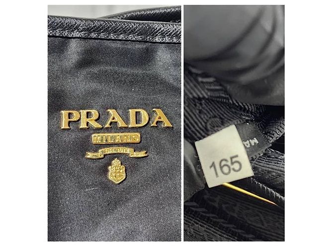 PRADA Tote in Nylon Saffiano Nero - vista 9