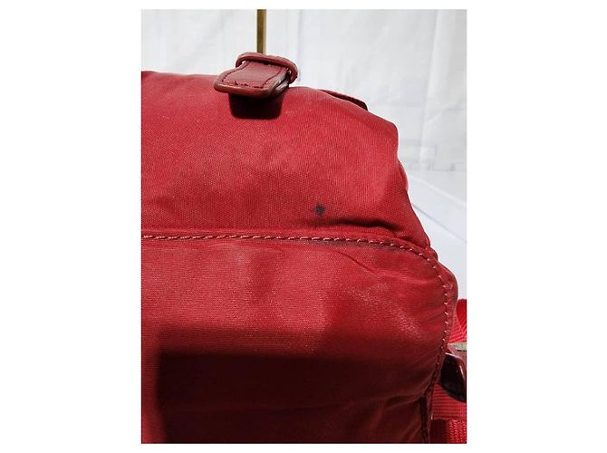 PRADA Tessuto Nylon Vela Medium Backpack Red - view 10