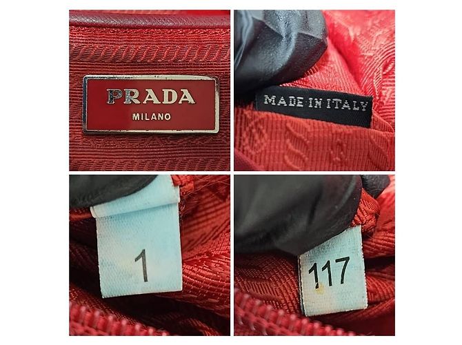 PRADA Tessuto Nylon Vela Medium Backpack Red - view 9