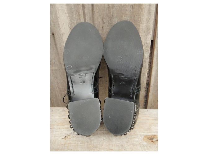 Scarpe stringate Dolce & Gabbana in vernice nera 37.5 IT Nero - vista 4