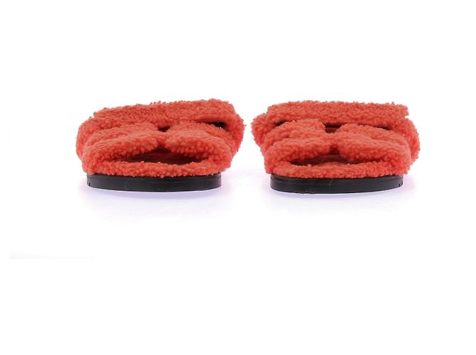 Hermès Sandali in pelle di pecora "Cipro" Rosa - vista 4