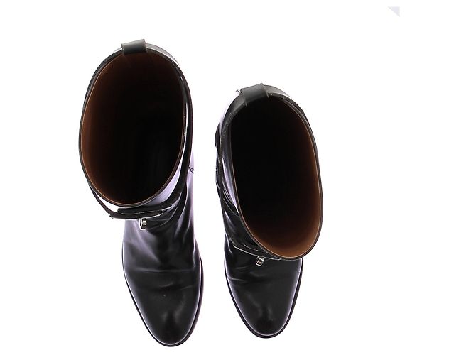 Kelly Hermès Stivali neri "Jumping" Nero - vista 6