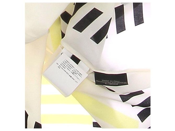 Camicia Versace in seta stampata gialla e nera Giallo - vista 7
