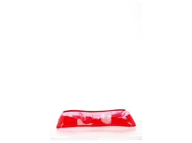 Borsa a spalla Diesel Play Flap in poliuretano rosso - vista 12