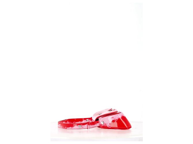 Borsa a spalla Diesel Play Flap in poliuretano rosso - vista 13