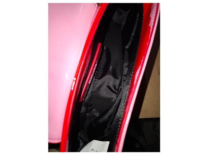 Borsa a spalla Diesel Play Flap in poliuretano rosso - vista 17