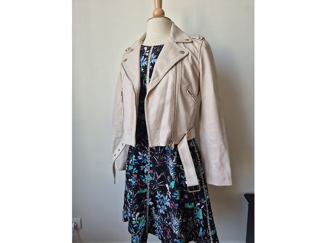 Kurze Lederjacke, Größe 38, MAJE - Ansicht 2