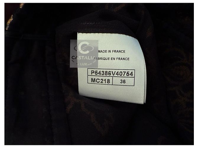 Chanel Bestickte Hose 36 FR 7K$ Paris / Rom Schwarz - Ansicht 11