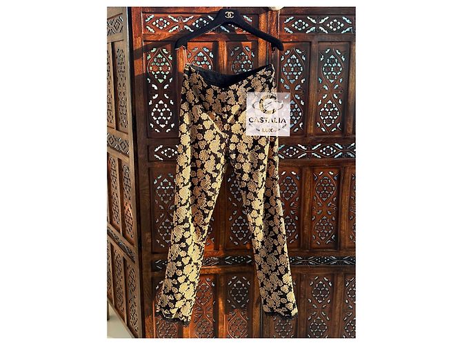 Chanel Bestickte Hose 36 FR 7K$ Paris / Rom Schwarz - Ansicht 3