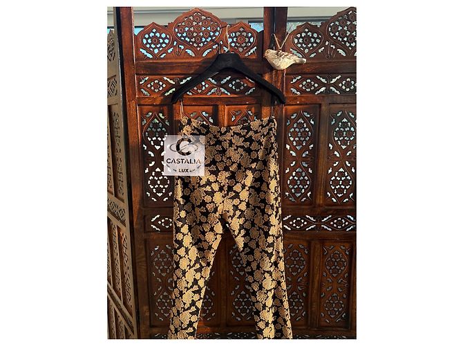Chanel Bestickte Hose 36 FR 7K$ Paris / Rom Schwarz - Ansicht 8
