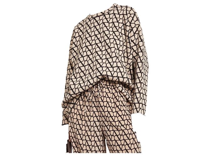 Valentino Garavani Toile Iconographe Wool Sweater Beige - view 2