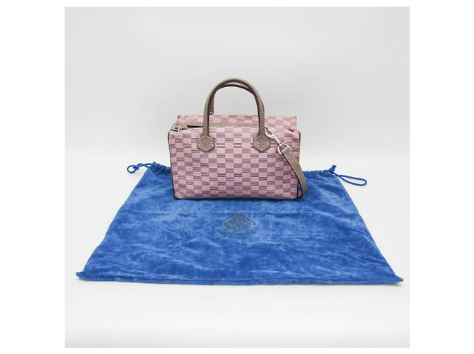 Borsa in pelle di piccole dimensioni Moreau POLOCHON Marrone Rosa - vista 2