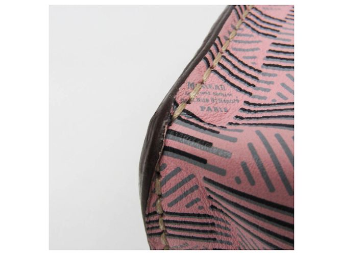 Borsa in pelle di piccole dimensioni Moreau POLOCHON Marrone Rosa - vista 6