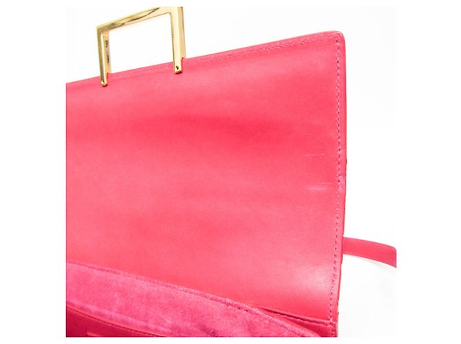 Bolso de hombro de cuero para mujer Saint Laurent Rosa - vista 11