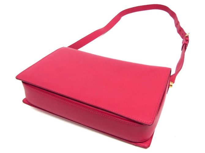 Bolso de hombro de cuero para mujer Saint Laurent Rosa - vista 2
