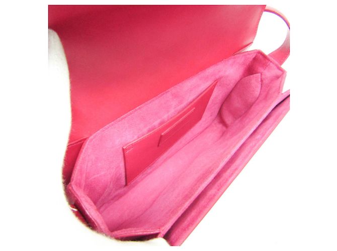 Bolso de hombro de cuero para mujer Saint Laurent Rosa - vista 3