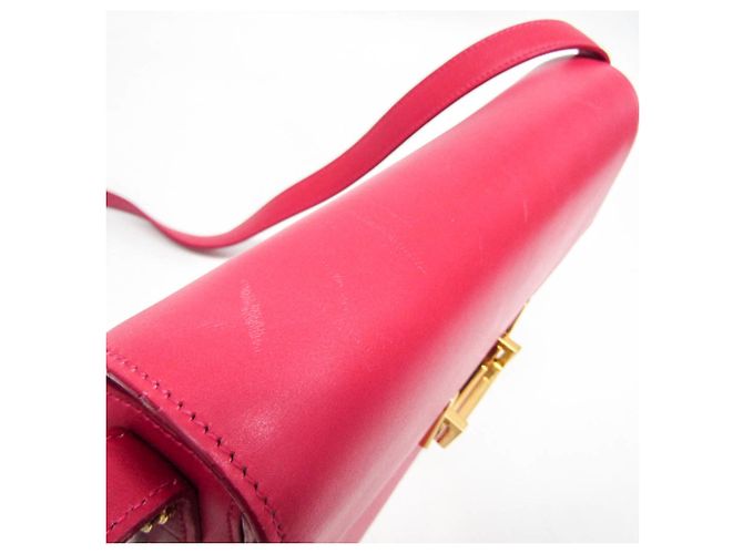 Bolso de hombro de cuero para mujer Saint Laurent Rosa - vista 4